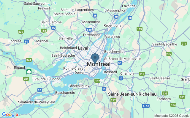Kaart met locatie Mont-Royal